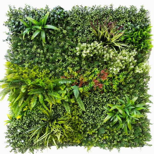 Mur vegetal artificiel brise vue Prairie color