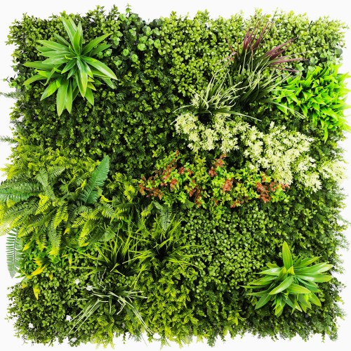 Mur vegetal artificiel brise vue Prairie color